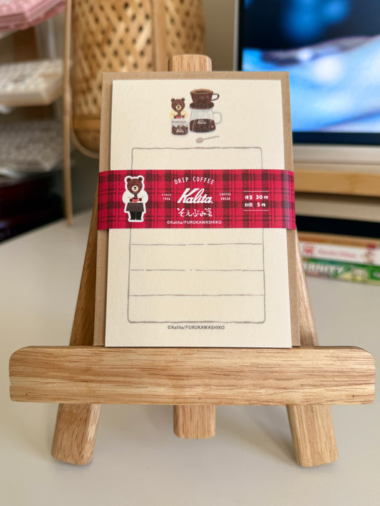 Furukawa x Kalita Mini Letter Set - Drip Coffee Afternoon [Bear]