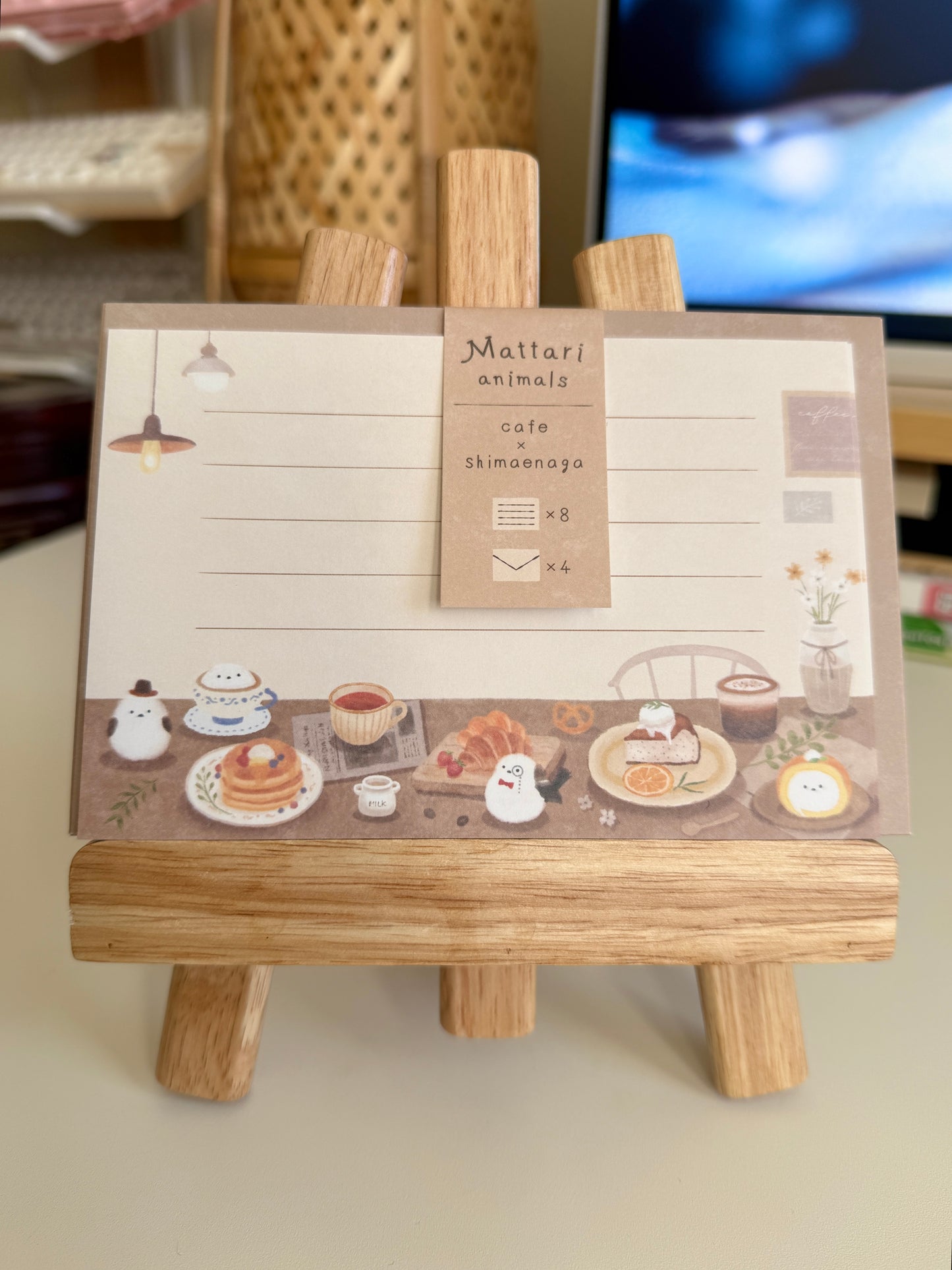 Mattari Animals - Cafe x Shimaenaga Letter Set