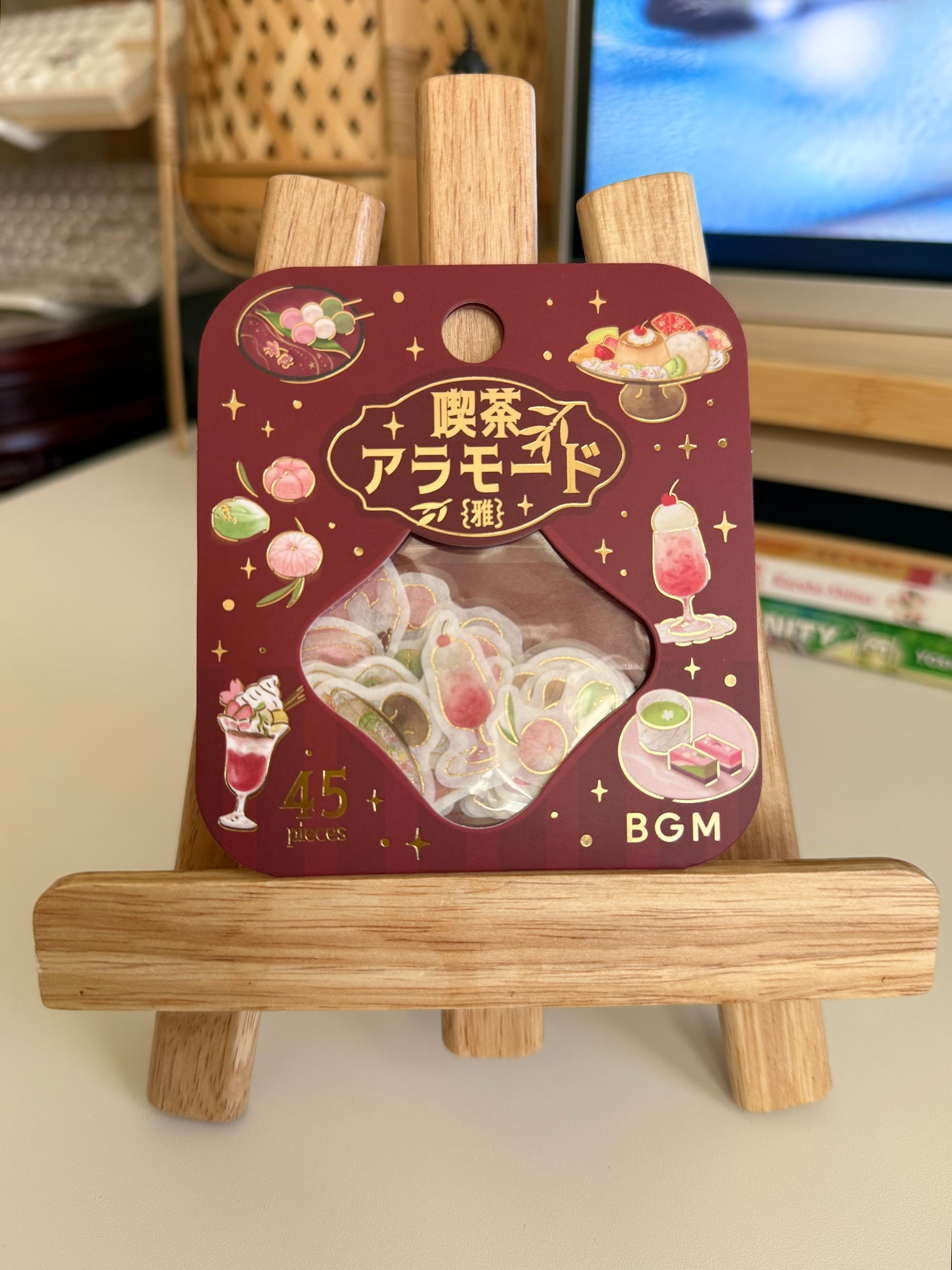 BGM Café à la Mode Gold Foil Sticker Flakes - Miyabi Shinshu