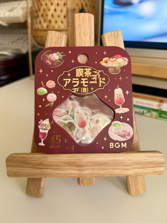 BGM Café à la Mode Gold Foil Sticker Flakes - Miyabi Shinshu