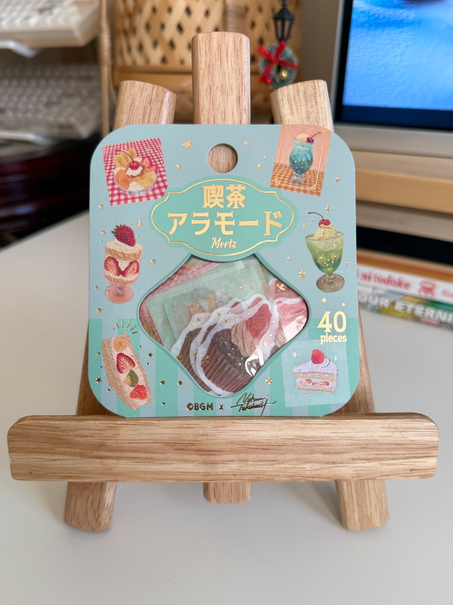 BGM x Kawaiimatiere | Café à la Mode Gold Foil Sticker Flakes (Limited Collaboration)