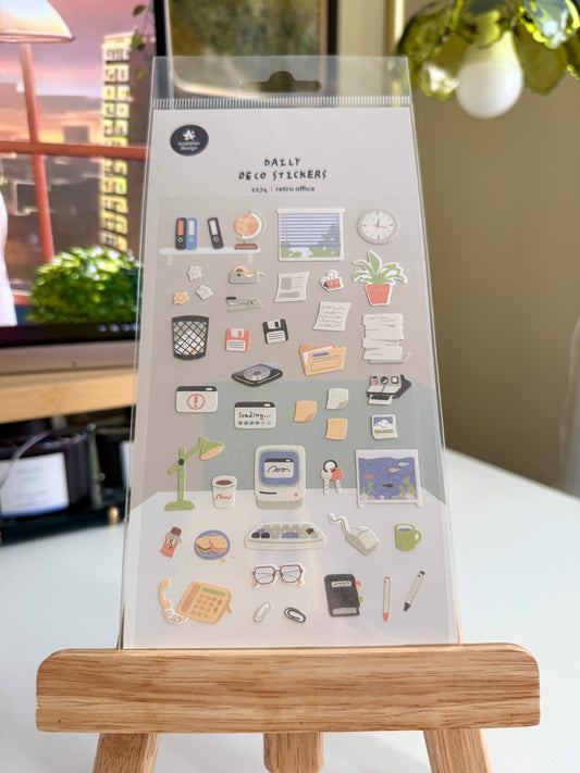 Suatelier Design: Daily Deco Stickers | 1174 : Retro Office