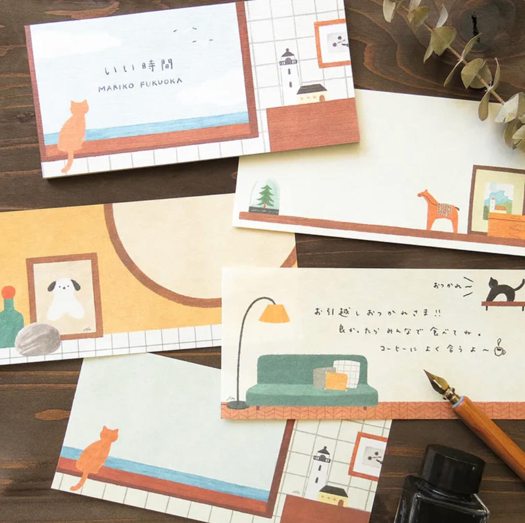 Mariko Fukuoka Note Pad - Good Time