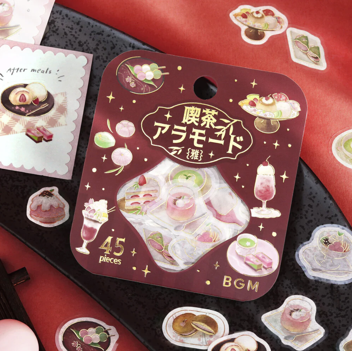 BGM Café à la Mode Gold Foil Sticker Flakes - Miyabi Shinshu