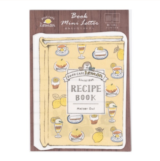 Maruzen x Junkudo Book Cafe Lemon - Recipe Book Mini Letter