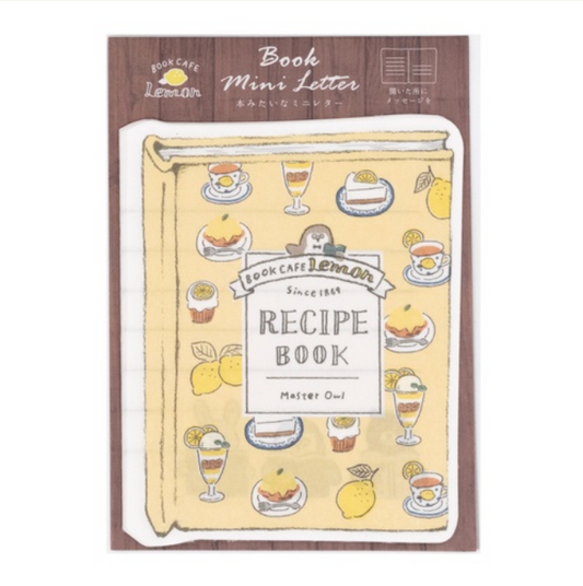 Maruzen x Junkudo Book Cafe Lemon - Recipe Book Mini Letter